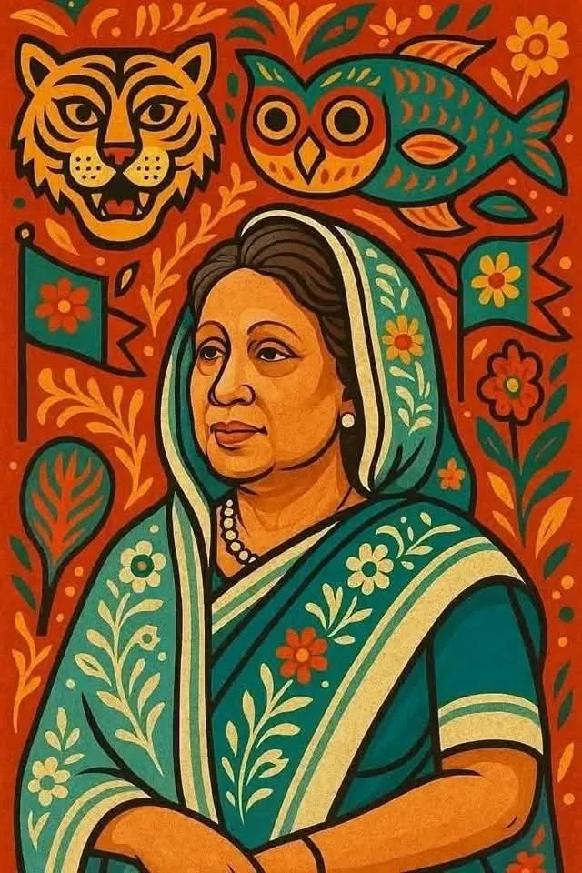 যে মুখায়বে ফুটে উঠেছে বাংলা মায়ের মুখচ্ছবি