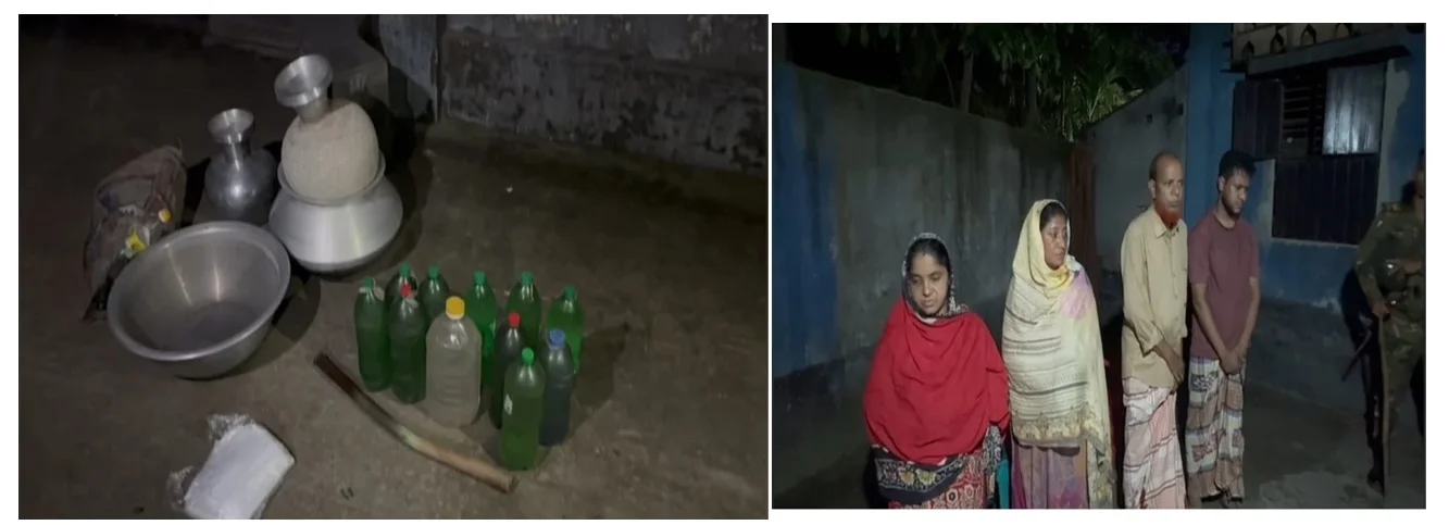 সেনাবাহিনীর অভিযান দেশীয় মদ উদ্ধার: গ্রেপ্তার ৫