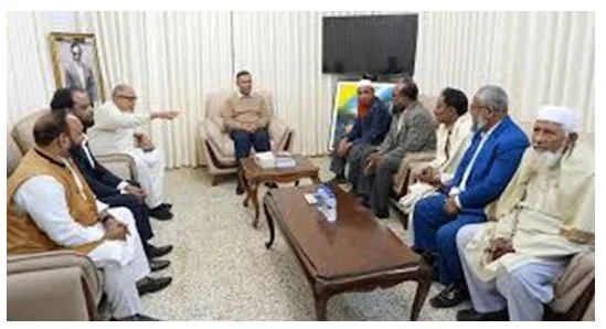 রেক রহমানের সঙ্গে ১২ দলীয় জোট ও বিভিন্ন প্রতিনিধিদের সৌজন্য সাক্ষাৎ