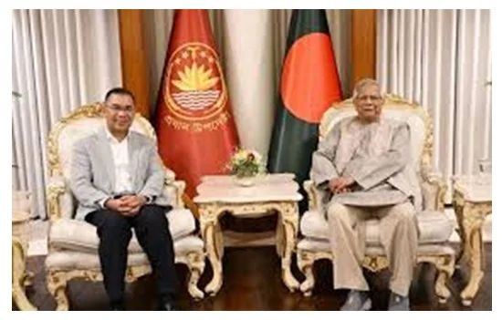তারেক রহমান–ইউনূসের সৌজন্য সাক্ষাৎ