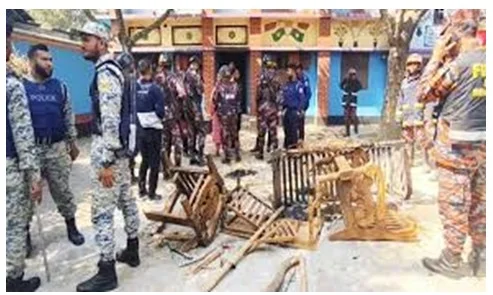 নির্বাচনের ফলাফলকে কেন্দ্র করে হামলা ও ভাঙচুর