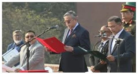 টানা তিন বছরে তিন সরকারকে শপথ পড়ালেন রাষ্ট্রপতি সাহাবুদ্দিন