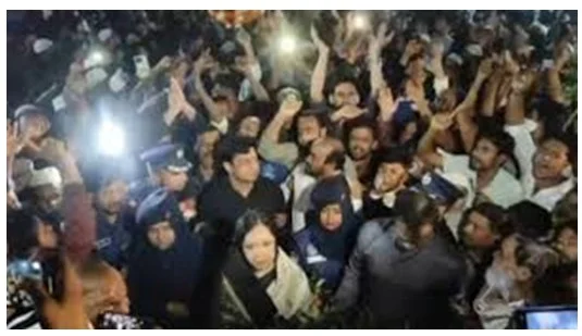 শহীদ মিনারে শ্রদ্ধা দিতে গিয়ে বাধা, সরাইলে উত্তেজনা