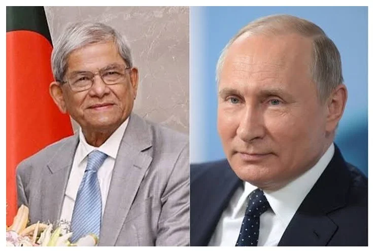 রাষ্ট্রপতি মির্জা ফখরুলকে অভিনন্দন জানালেন পুতিন